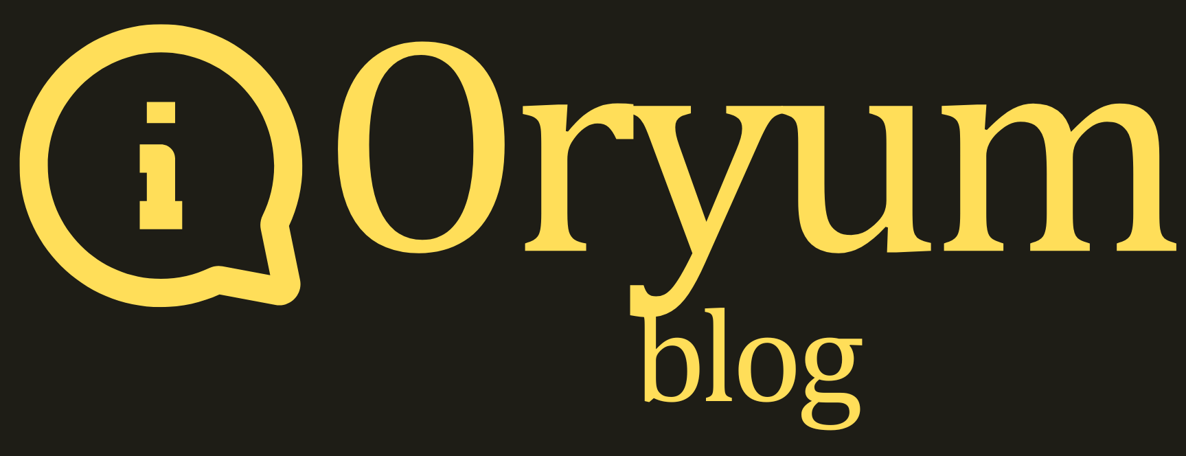 Oryum Blog